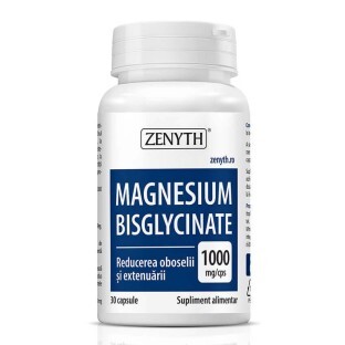 Bisglicinato di magnesio, 30 capsule, Zenyth