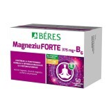 Magnesio forte 375 mg + B6, 50 compresse rivestite con film, Beres Pharmaceuticals Co.