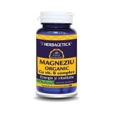 Magnesio organico con complesso vitaminico B, 30 capsule, Herbagetica