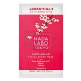 Maschera facciale antietà senza profumo con acido super ialuronico, 20 ml, Hada Labo Tokyo