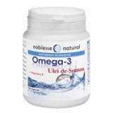 Olio di salmone Omega 3 e vitamina E, 120 capsule, Noblesse