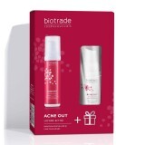 Confezione Acne Out Lozione attiva per pelli acneiche, 60 ml + Schiuma detergente per pelli acneiche, 20 ml, Biotrade
