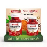 Confezione Curcumina 95, 60 + 30 capsule, AdNatura