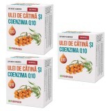 Olio di olivello spinoso e coenzima Q10 Pack, 30 capsule, 2+1, Parapharm