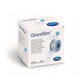 Cerotto ipoallergenico su supporto pellicola porosa trasparente Omnifilm (900434), 2,5cmx5m, Hartmann