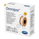 Cerotto ipoallergenico su supporto in carta Omnipor (900436), 1,25cmx5m, Hartmann