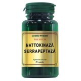 Nattokinase Serrapeptase Integratore Alimentare, 30 capsule vegetali, Cosmopharm