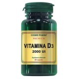 Vitamina D3 Premium 2000 UI, 60 capsule, Cosmopharm