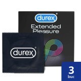 Preservativi Extended Pleasure, 3 pezzi, Durex