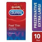 Preservativi Feel Thin XXL, 10 pezzi, Durex