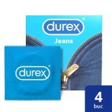 Preservativi jeans, 4 pezzi, Durex