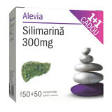 Confezione Silymarin 300 mg, 50+50 compresse, Alevia