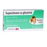 Supposte di glicerina per bambini, 12 supposte 1405 mg, Antibiotico SA