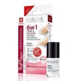 Trattamento professionale Care & Color Nail Therapy 6ÎN1 - French, 5 ml, Eveline Cosmetics