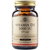 Vitamina D3 1000 IU 25 mcg, 100 capsule, Solgar