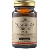 Vitamina D3 1000 UI 25 mcg, 90 capsule, Solgar