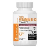 Vitamina B-12 2500 mcg Shot of Energy, 100 compresse, Bronson Laboratories