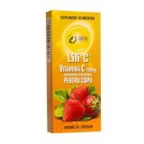 Vitamina C 100 mg al gusto di fragola per bambini, 30 compresse, Adya