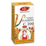 Vitamina C 200 mg con rosa canina e olivello spinoso, F152, 60 compresse masticabili, Fares
