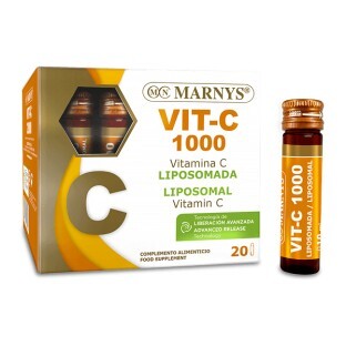 Vitamina C Liposomiale 1000 mg, 20 fiale, Marnys