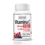 Premium Vitamina C con melograno, bioflavonoidi e resveratrolo 1000 mg, 30 capsule, Zenyth
