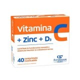 Vitamina C+Zn+D3, 40 compresse masticabili, Fiterman