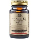 Compressa masticabile di vitamina D3 1000 UI, 100 compresse, Solgar