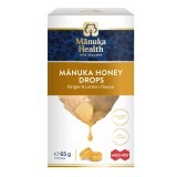 Caramelle con miele di Manuka MGO 400+ e aroma naturale di zenzero e limone, 65 g, Manuka Health