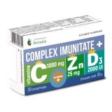 Complesso immunitario + Vitamina C 1000 mg + Zinco 25 mg + Vitamina D3 2000 UI, 30 compresse, Remedia