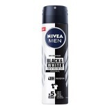 Deodorante spray per uomo Black & White Invisible Power, 150 ml, Nivea