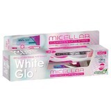 White Glo Dentifricio Micellare + Spazzolino, 150g, Barros Laboratories