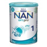 Formula di latte premium Nan 1 Optipro HM-O, +0 mesi, 400 g, Nestlé