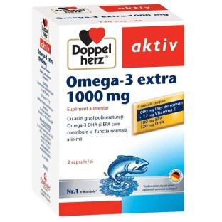Omega-3 Extra 1000 mg, 120 capsule, Doppelherz
