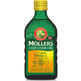 Olio di fegato di merluzzo al limone Omega 3, 250 ml, Möller's