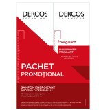 Confezione di shampoo energizzante, Dercos, 2x200 ml, Vichy