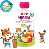 HiPPiS Purea di mele, pesche e frutti di bosco bio, +12 mesi, +100 g, Hipp