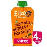 Pouch Bio di purea di carota, mela e pastinaca, 120 g, Ella's Kitchen