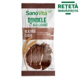 Tonde di grano espanso con glassa al cacao, 66 gr, Sanovita