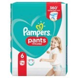 Pantaloni per pannolini Extra Large Unisex Nr. 6, +16 kg, 19 pezzi, Pampers