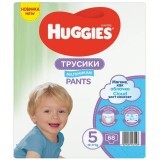 Pantaloni per pannolini Soft Comfort Boy No. 5, 12 -17 kg, 68 pezzi, Huggies