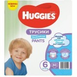 Pantaloni per pannolini Soft Comfort Boy No. 6, 15-25 kg, 60 pezzi, Huggies