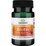 Biotina 5000 mg, 60 compresse, Swanson