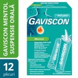 Gaviscon mentolo, 12 bustine, Reckitt Benckiser Healthcare