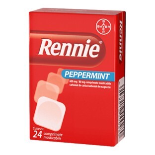 Rennie Peppermint, 24 compresse masticabili, Bayer