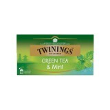 Tè verde al gusto di menta, 25 bustine, Twinings