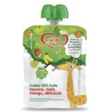 Frullato di frutta biologico Girafa per bambini, 90 g, Cuore di frutta