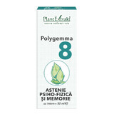 Polygemma 8, astenia psicofisica e memoria, 50 ml, estratto vegetale
