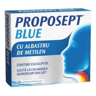 Proposept BLUE, 20 compresse da succhiare, Fiterman Pharma