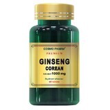 Premium Ginseng Corean 1000 mg, 60 compresse, Cosmopharm