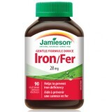 Ferro ad azione lieve, 28 mg, 90 capsule, Jamieson